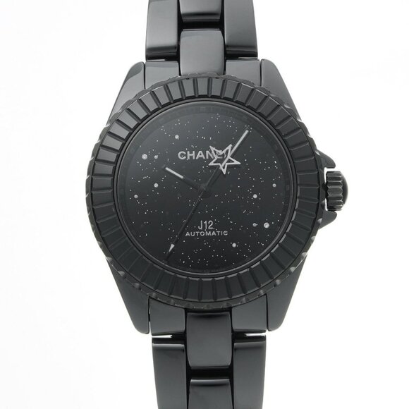 CHANEL J12 38MM Interstellar H7989 Black/Noir/diamond mens Watches Mechanica... - Picture 1 of 6
